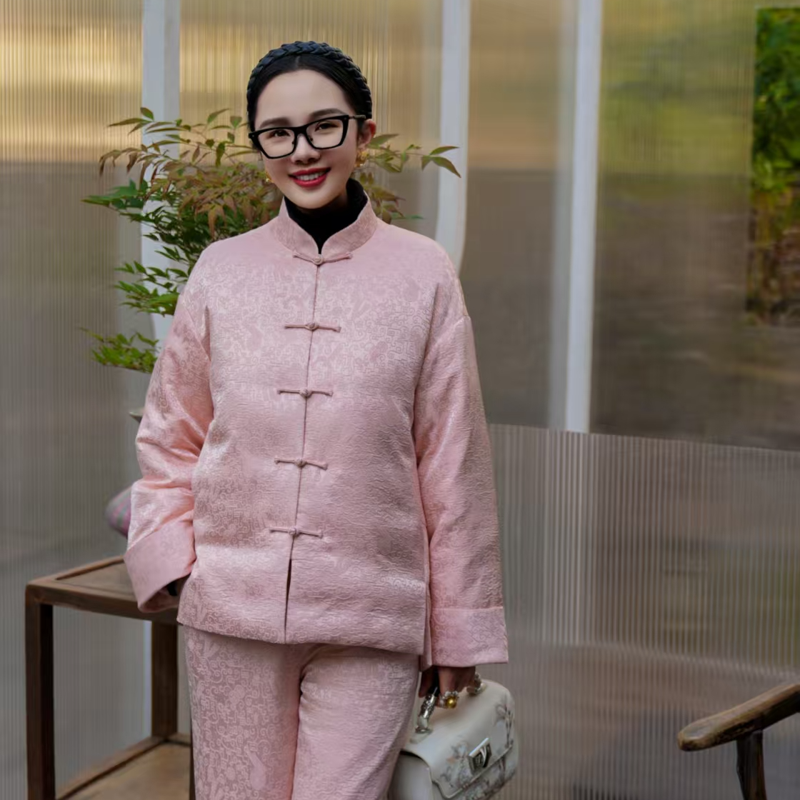 承国风钱多多丝毛外套棉裤冬季中国风新中式AH32YR158/AH32KZ163