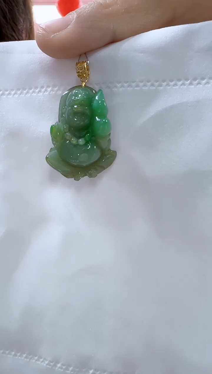 【闪购商品】翡翠颈饰未镶嵌孤品佛公