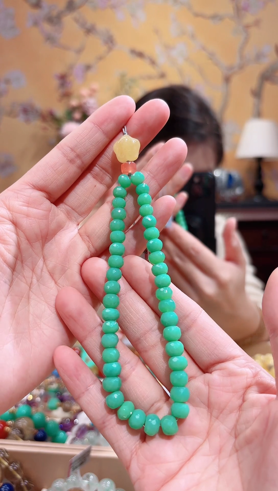 未镶嵌手链石英质玉设计款手串