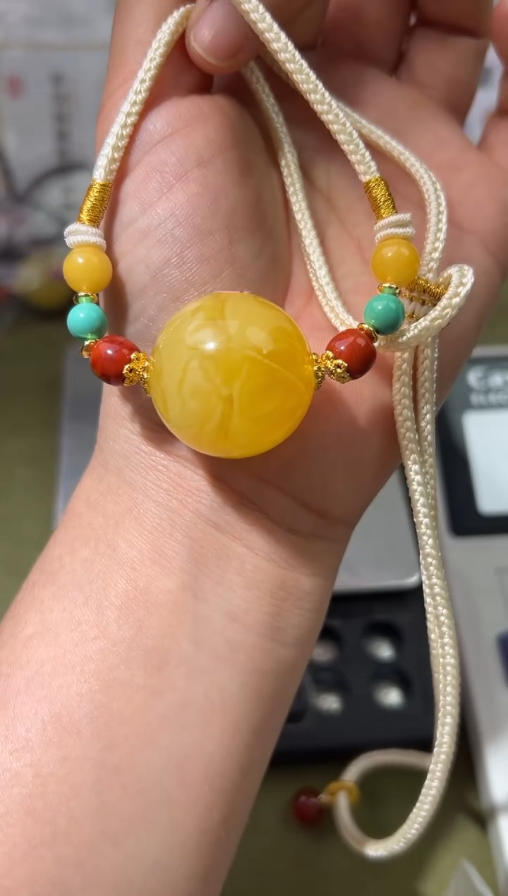 裸石琥珀未镶嵌琥珀蜜蜡吊坠