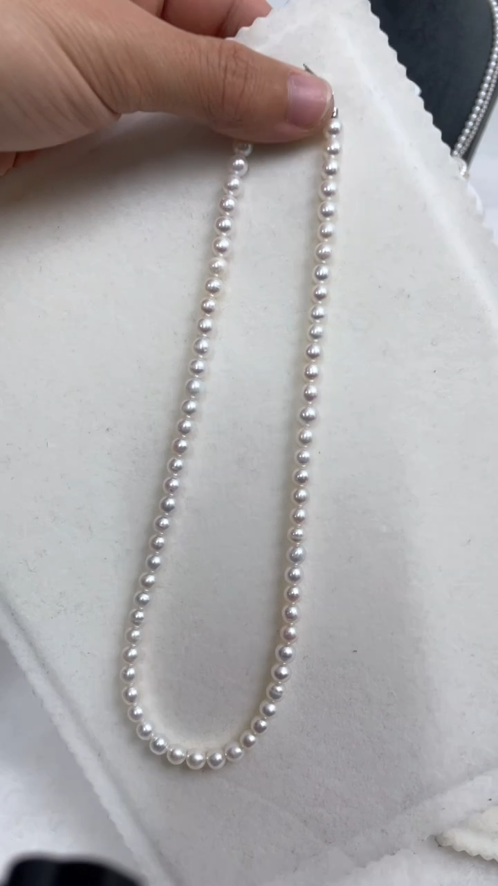 【闪购商品】淡水珍珠颈饰银S925镶嵌5-6
