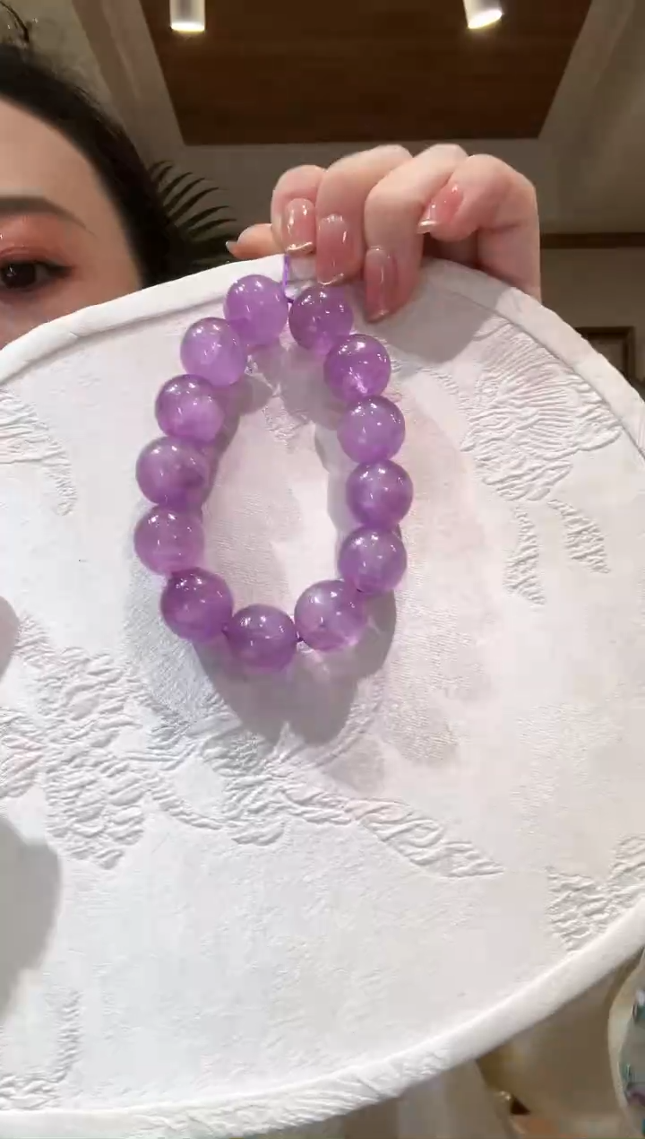 【闪购商品】锂辉石手串未镶嵌国风16