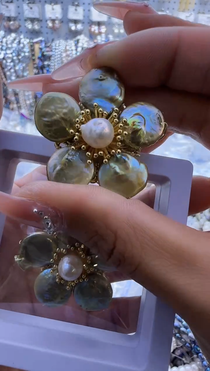【闪购商品】淡水珍珠胸针未镶嵌789多样性发货  发其一