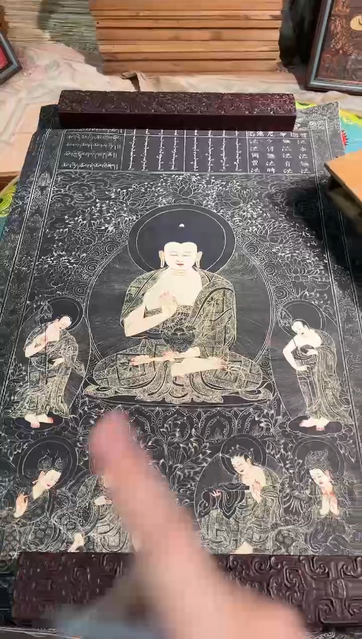 卷轴画卷轴画天弟的唐卡