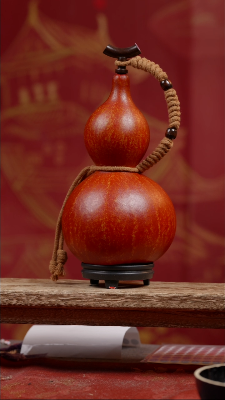 482号大漆精品葫芦一物一拍700ml分裂纹