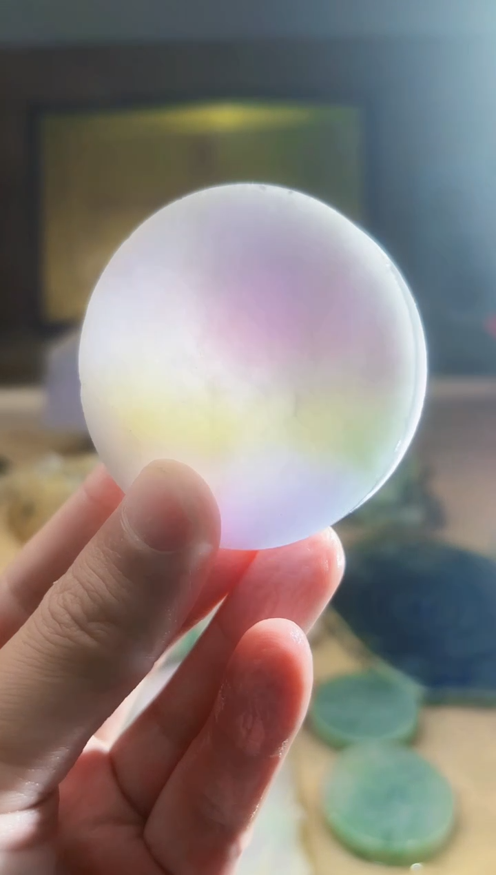 翡翠挂件未镶嵌A货张麦7090