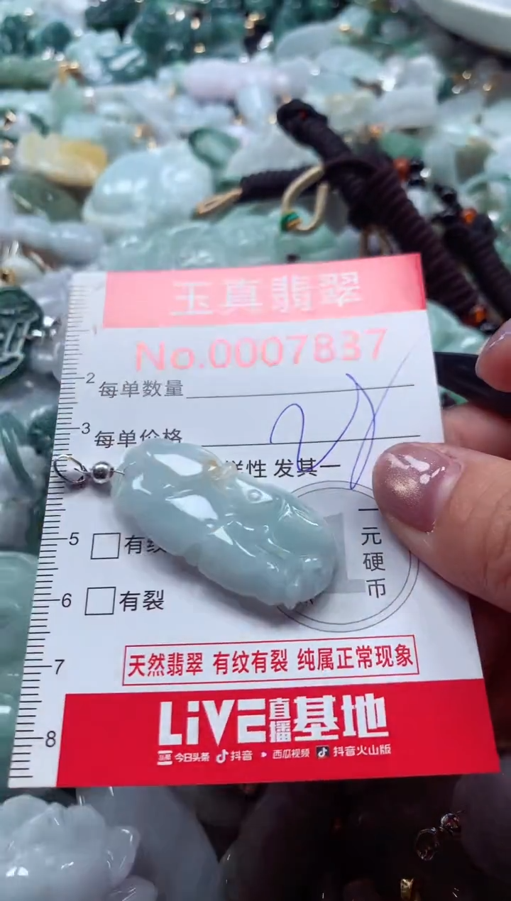 吊坠(不含链)未镶嵌翡翠7837