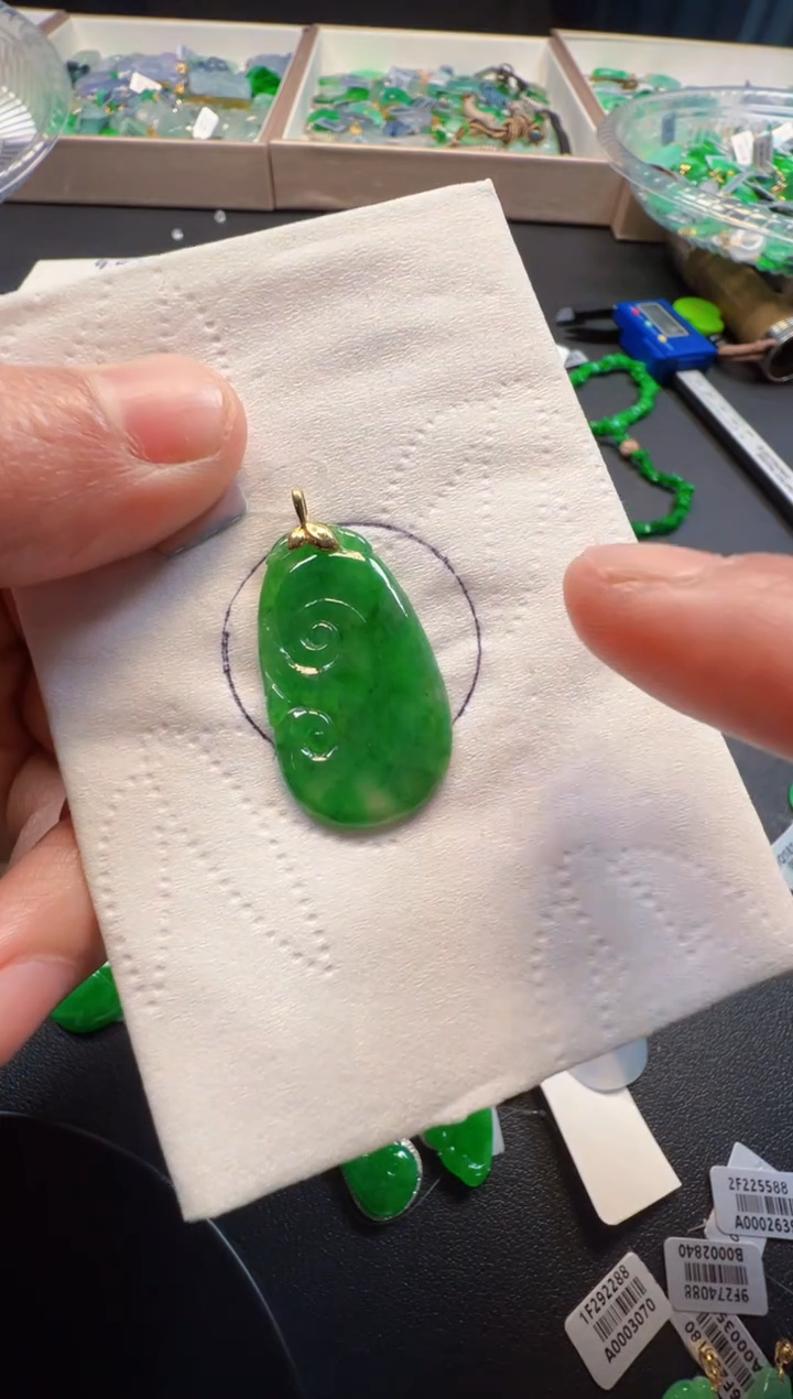 【闪购商品】定制翡翠18K金镶嵌380元