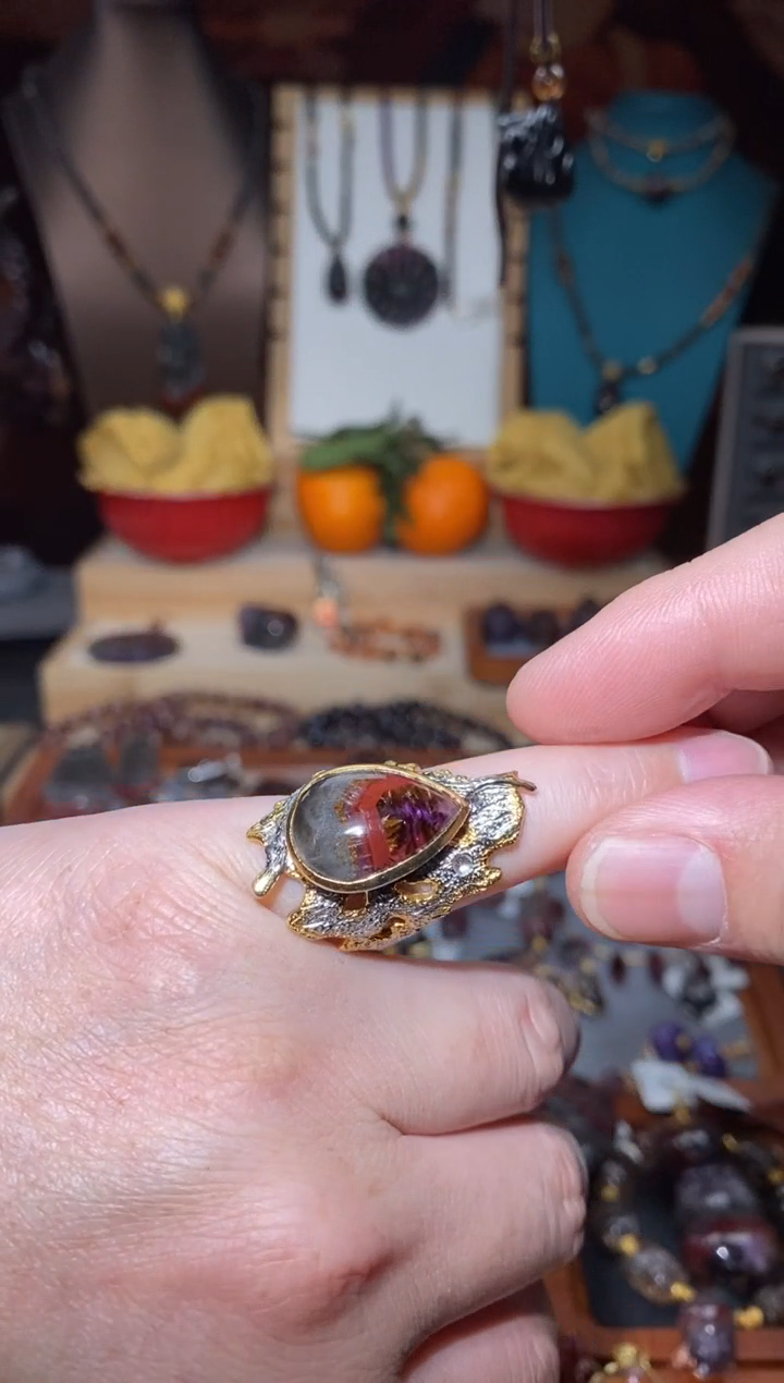 【闪购商品】水晶戒指未镶嵌极光23