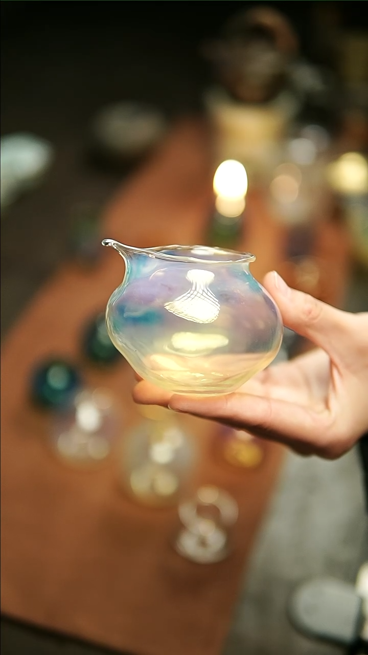 【闪购商品】八大山人飞鸟玻璃公道杯