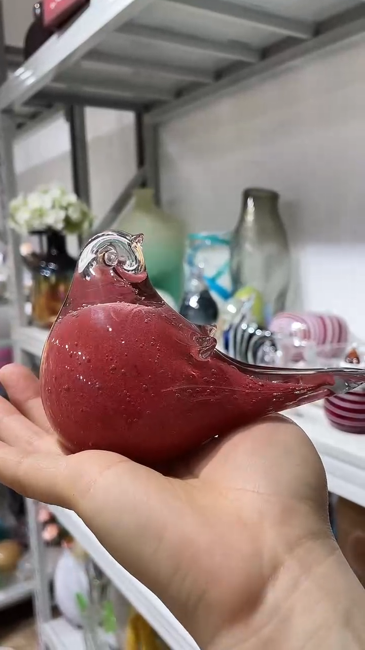 【闪购商品】琉璃鸟摆件底部微瑕