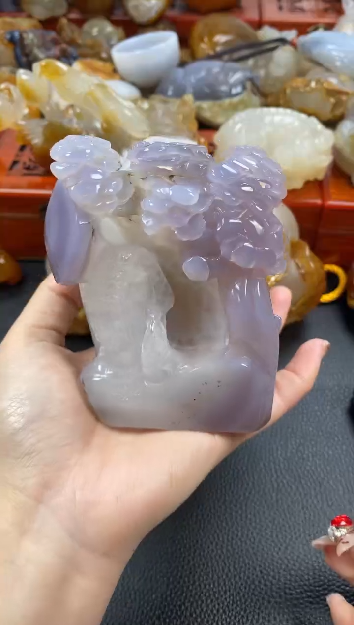 【闪购商品】玛瑙/玉髓摆件未镶嵌1