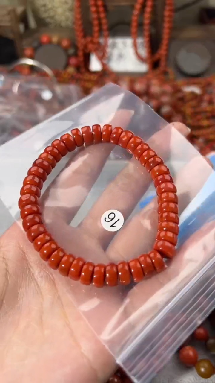 南红玛瑙未镶嵌手串9