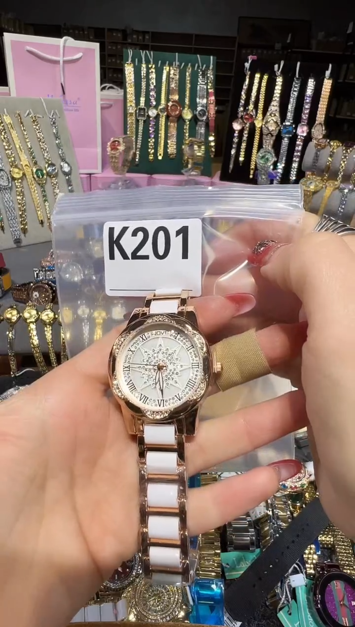 石英机芯不锈钢不锈钢直播定闪专用