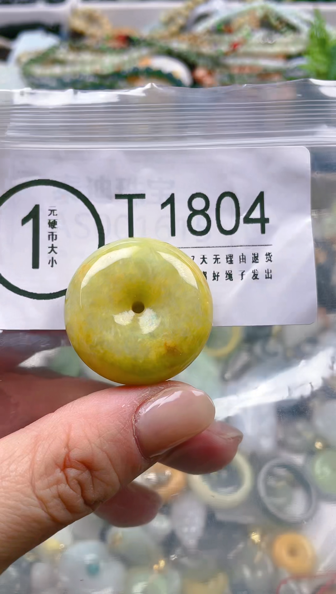 【闪购商品】翡翠颈饰未镶嵌/T/翡翠A货一图一物