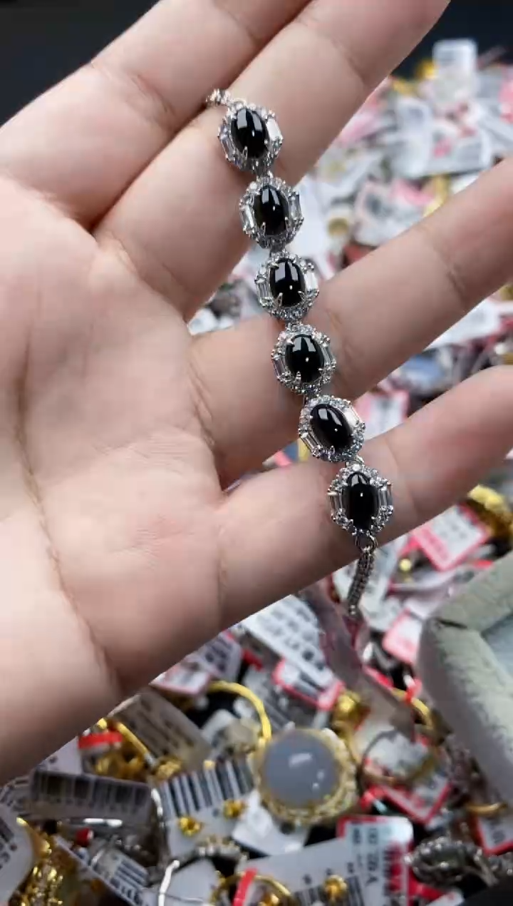 翡翠银S925镶嵌戒指13-13-13--10