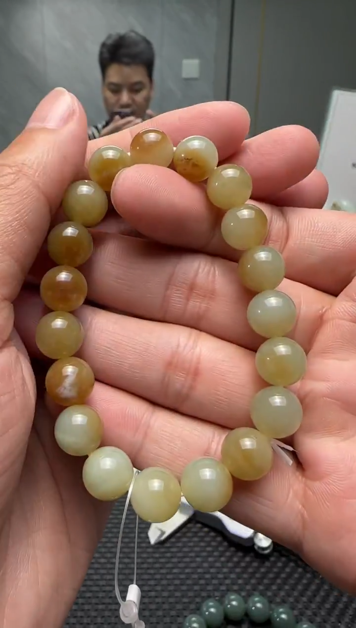 未镶嵌手串和田玉若羌糖手串卡10