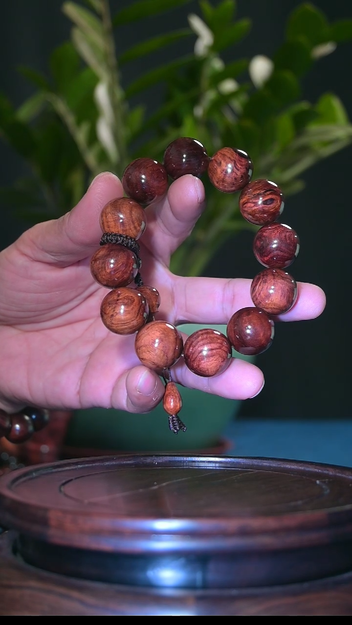 【闪购商品】黄花梨/降香黄檀手串/手链海南黄花梨水波