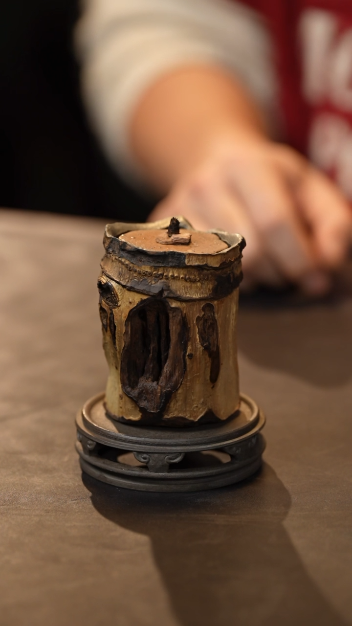 【闪购商品】【有茶器】老竹子油灯  不带托