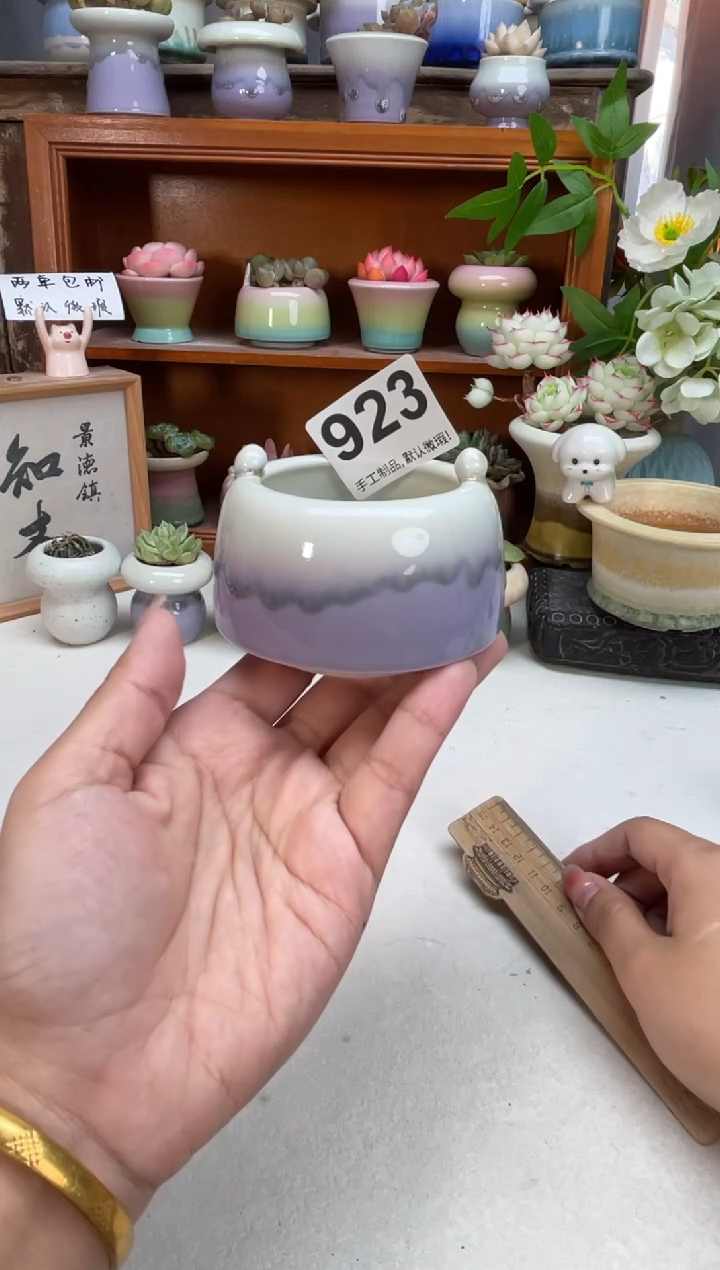 瓷片923知木小芳花盆