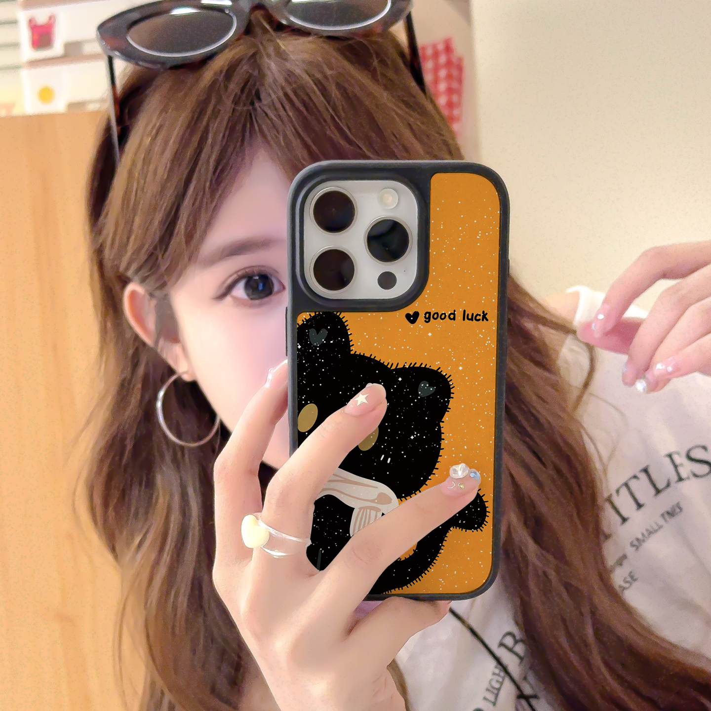 幸运小猫适用苹果手机壳新款全磁吸可爱