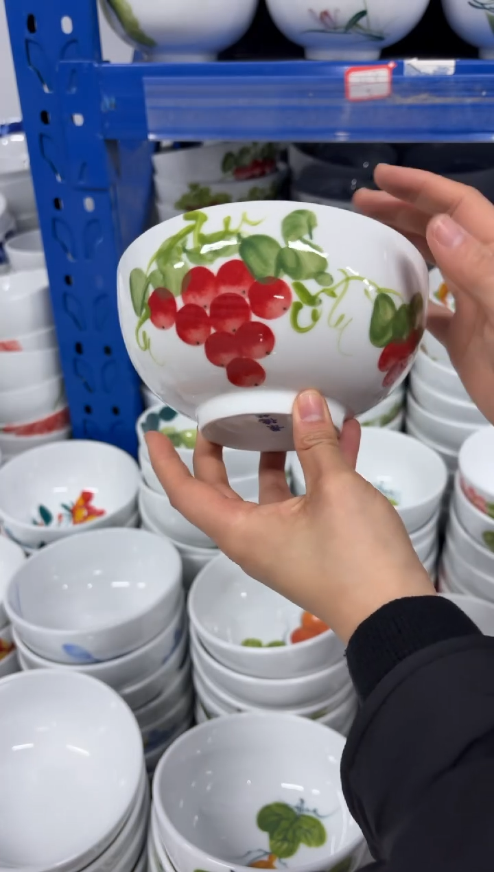 景德镇高温陶瓷食品级手绘釉中彩-小罗汉碗