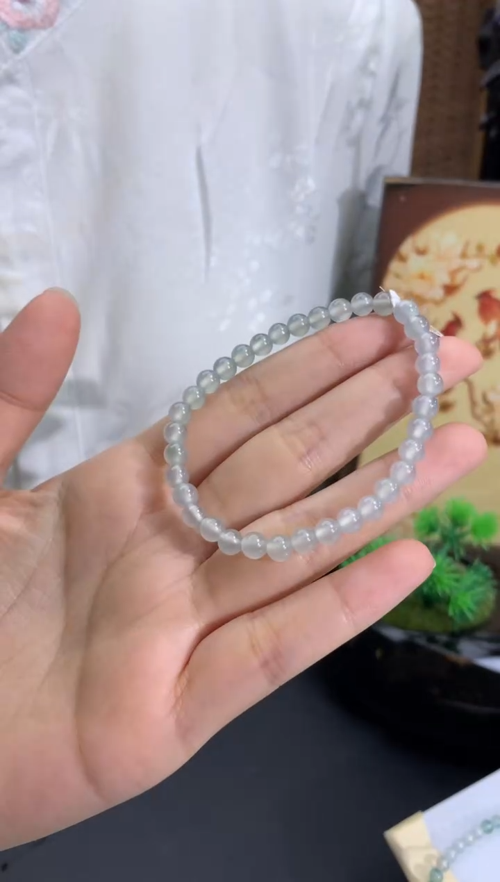 未镶嵌手串翡翠卡5mm