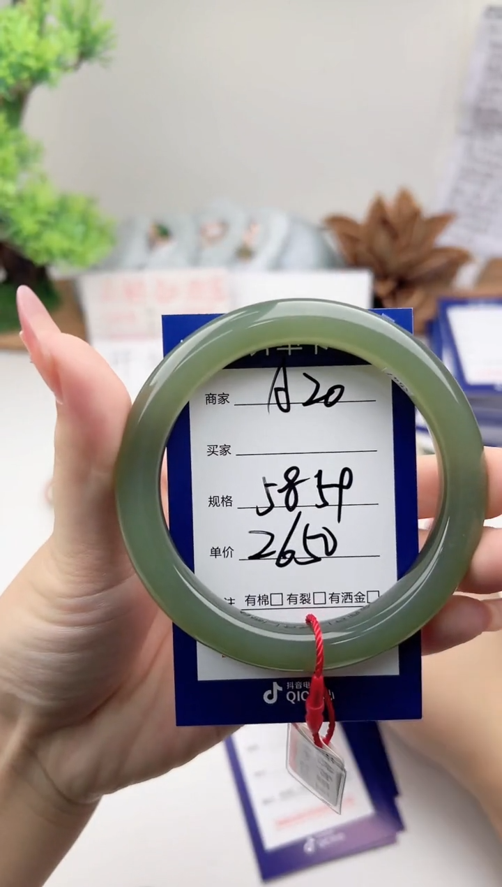 未镶嵌手镯和田玉微色差A20