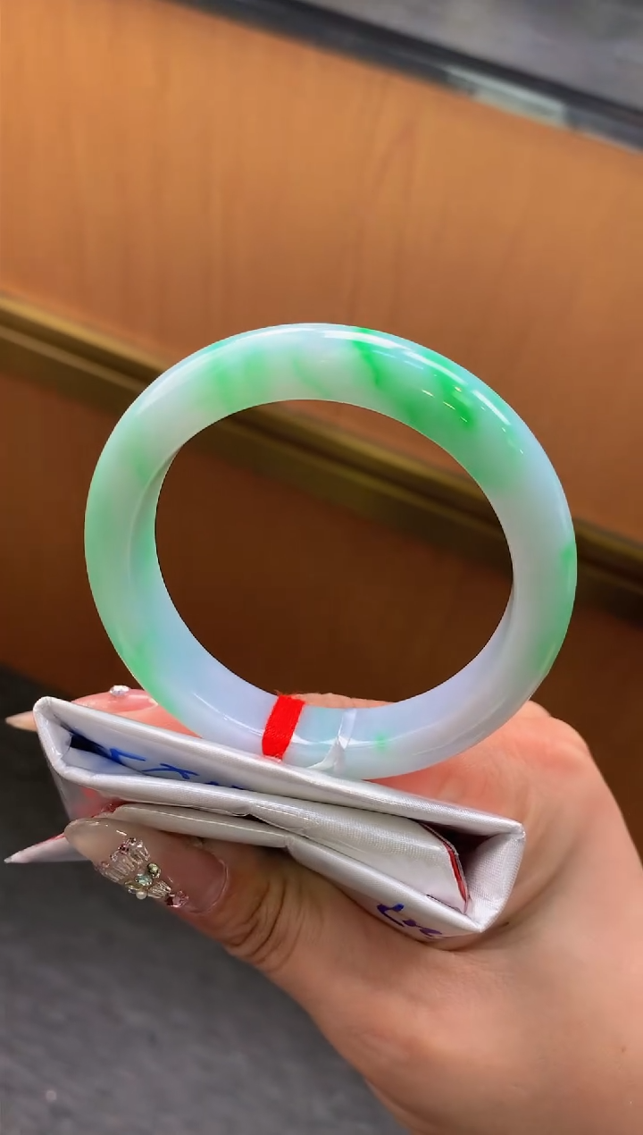 未镶嵌手镯翡翠-F217-正圈55-全款12万-定金2万