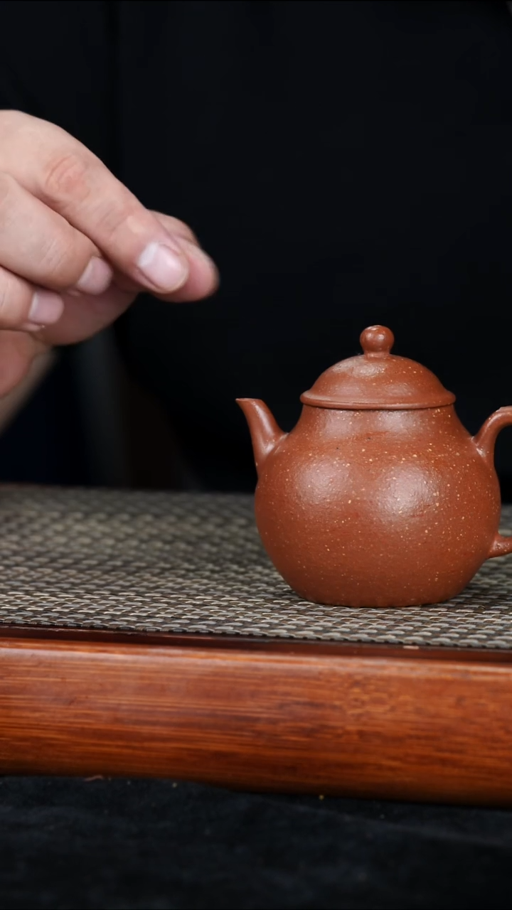 茶壶紫砂原矿红降坡高潘170cc1