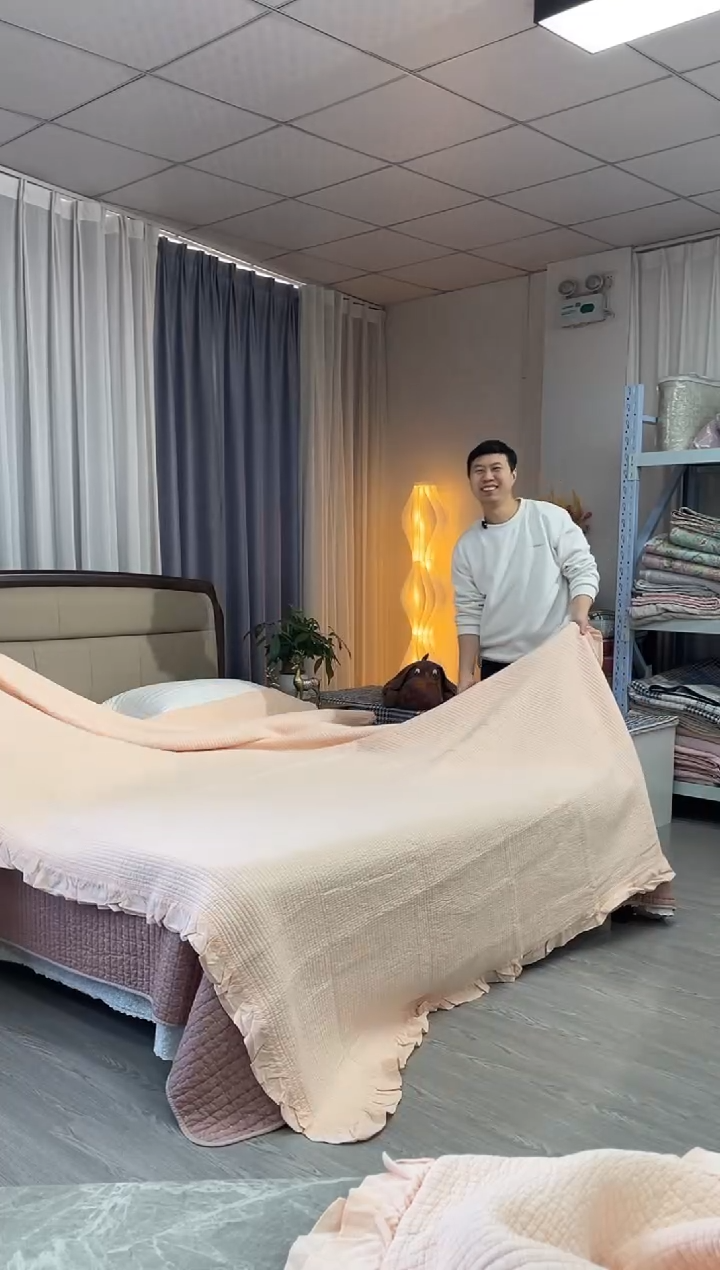 棉230cm*250cm 砂洗水粉三件套