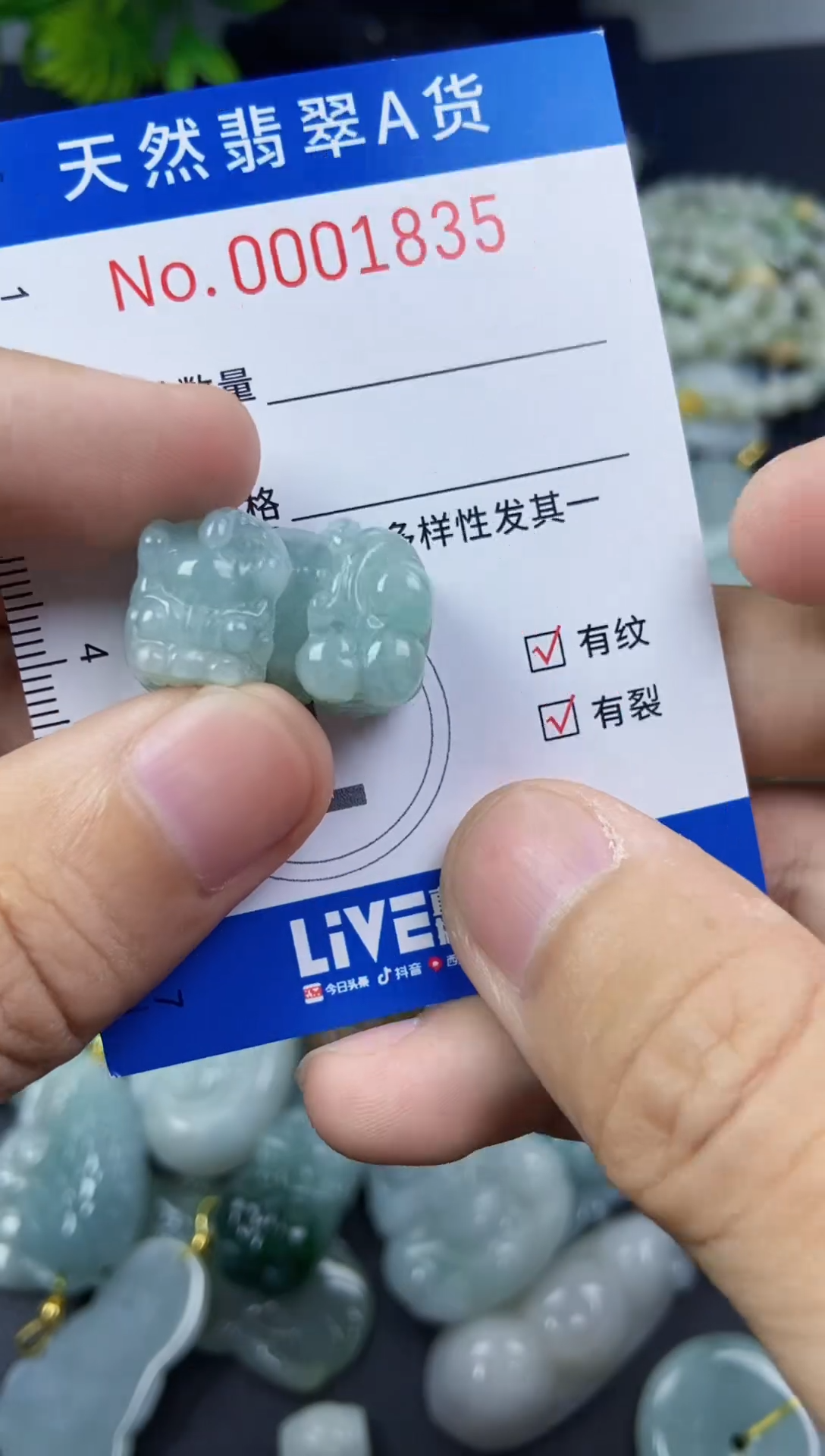 翡翠未镶嵌吊坠(不含链)翡翠