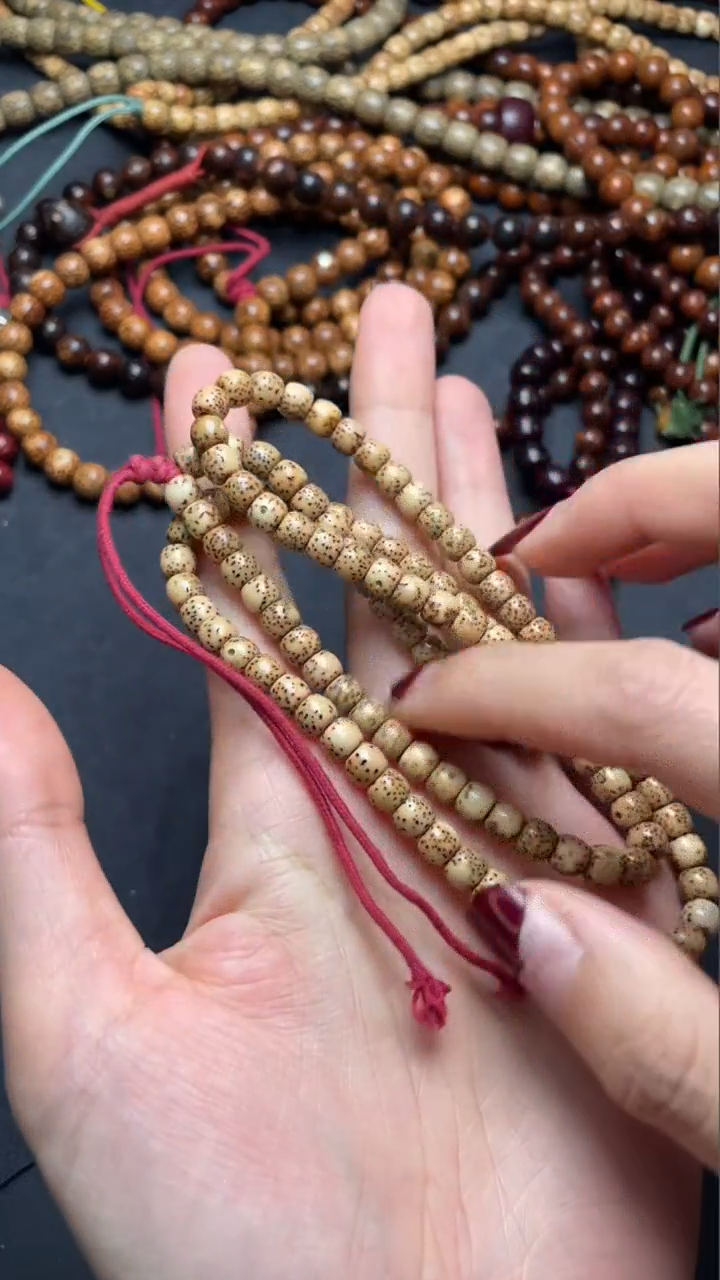 【闪购商品】星月菩提吊坠精工级大年份陈籽桶珠6*5长串