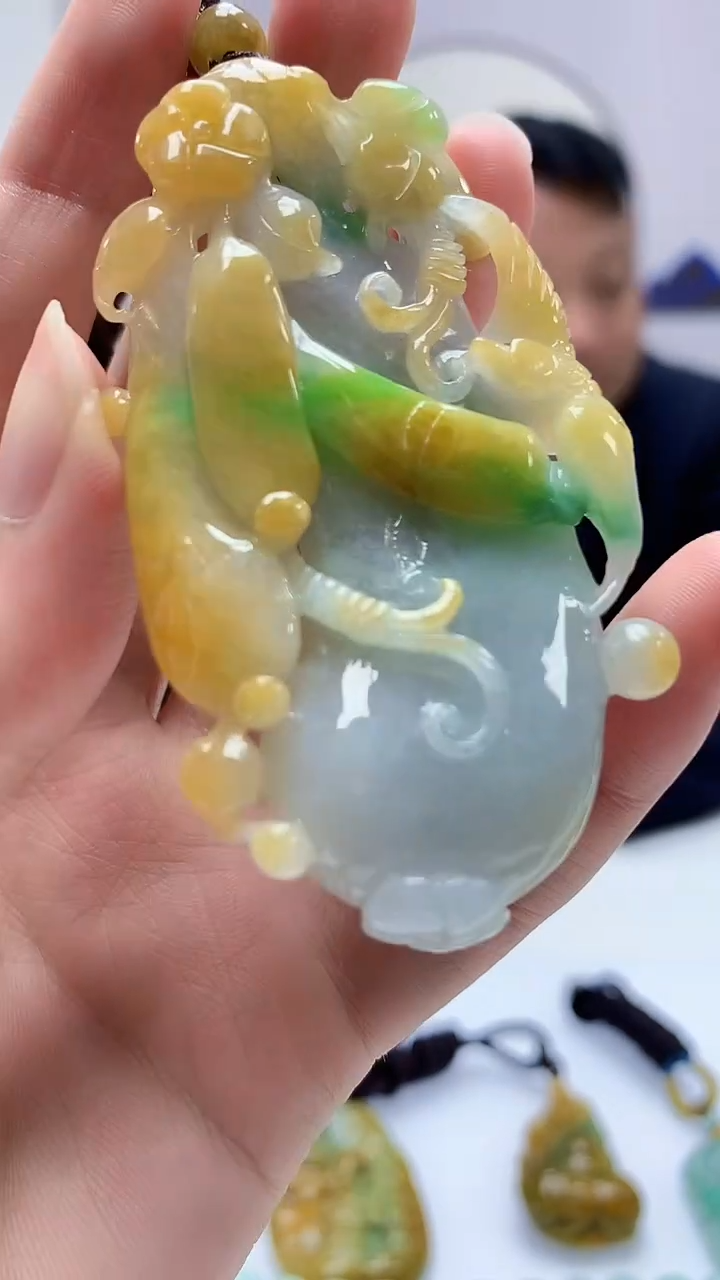 【闪购商品】定制翡翠未镶嵌4969zm-毛货挂件瓜107
