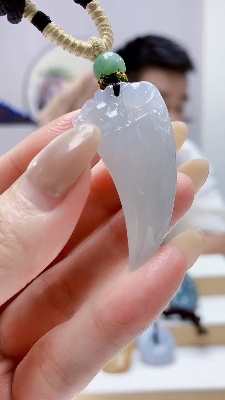 未镶嵌定制翡翠5028MM-毛货挂件138
