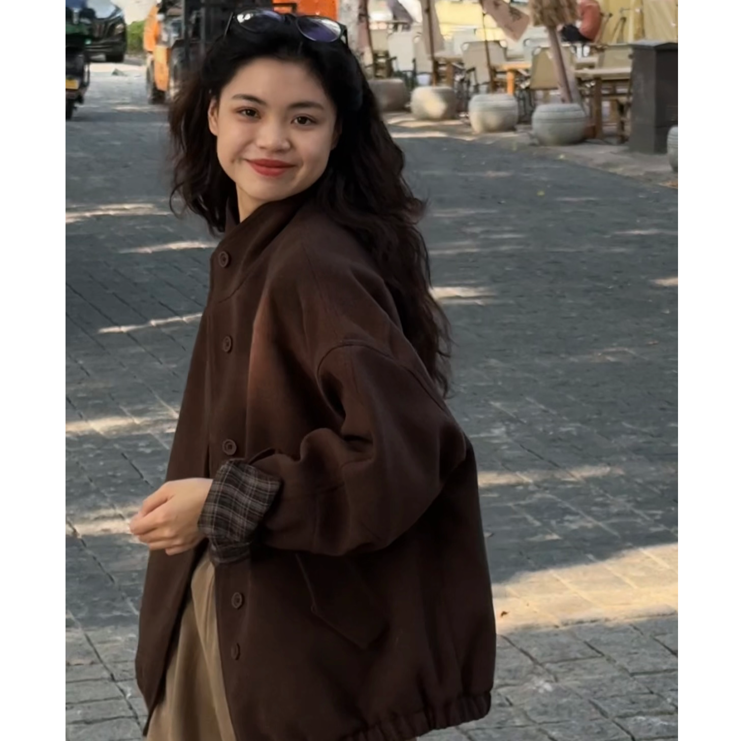 秋冬常规毛呢秋冬女毛呢外套短款立领韩版薄款宽松