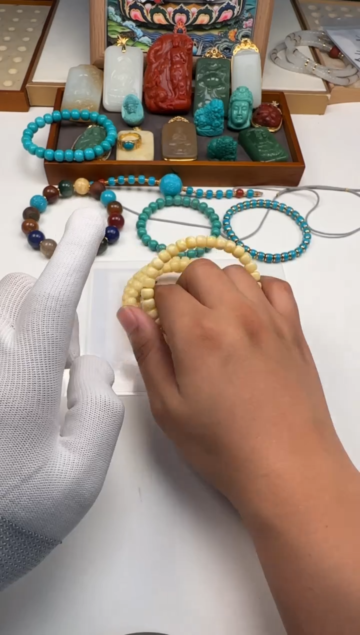 裸石蜜蜡未镶嵌汉***～手串手串