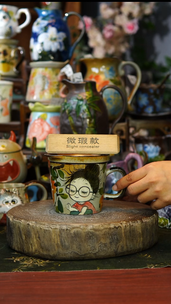 陶瓷134微瑕景德镇手工釉下彩陶瓷