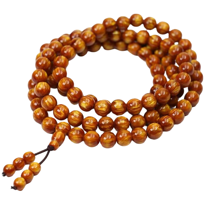 金丝楠木多圈手串108颗（一等精品）666