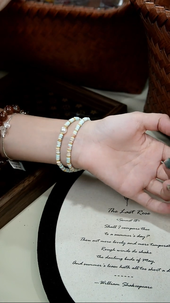 水晶手链未镶嵌孤品手串-默认微瑕