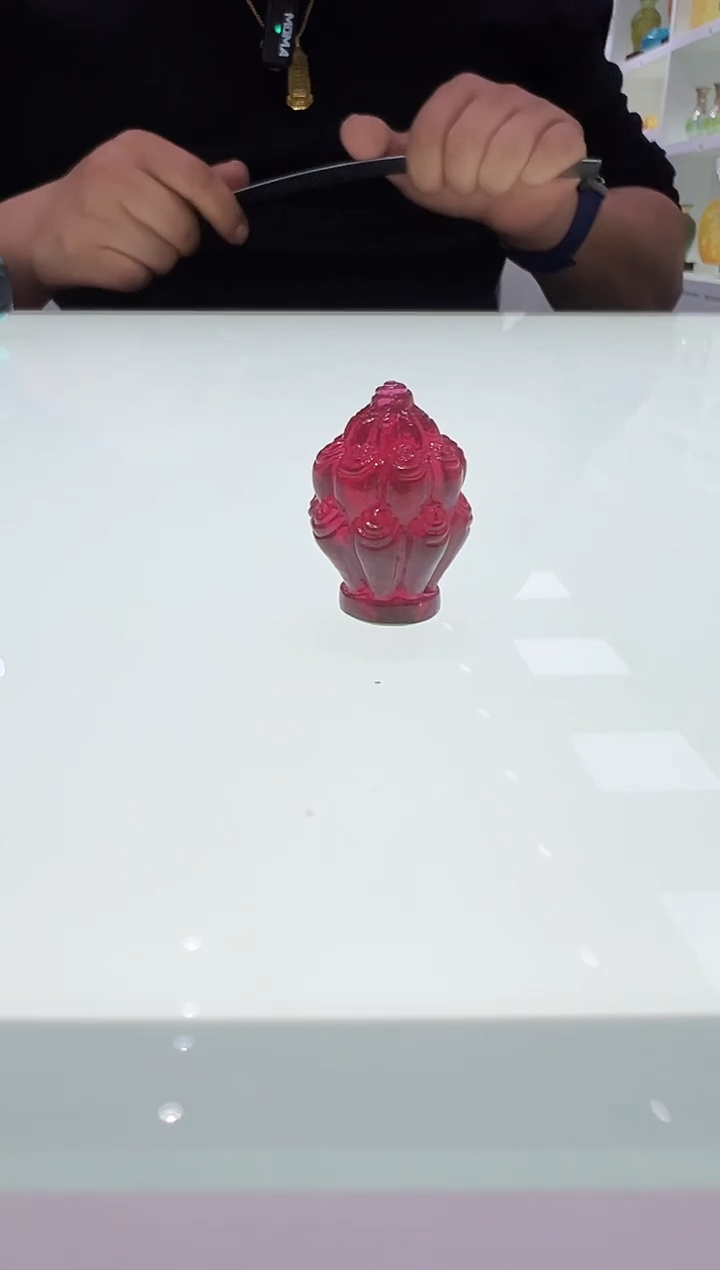 【闪购商品】泥塑古法琉璃菩提果金红色摆件