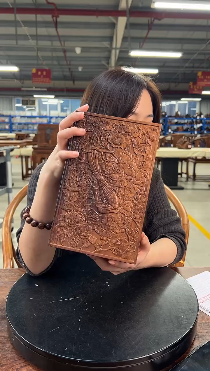 木DZ1058M38富贵长寿长方盒