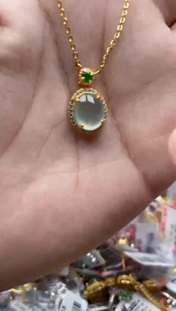 【闪购商品】翡翠戒指银S925镶嵌44444---4