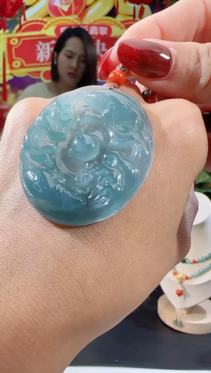 【闪购商品】翡翠吊坠(不含链)未镶嵌乾坤鱼