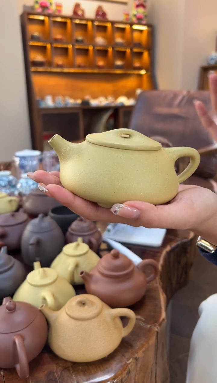 【闪购商品】紫砂茶壶【头哥手工壶】景舟石瓢本绿