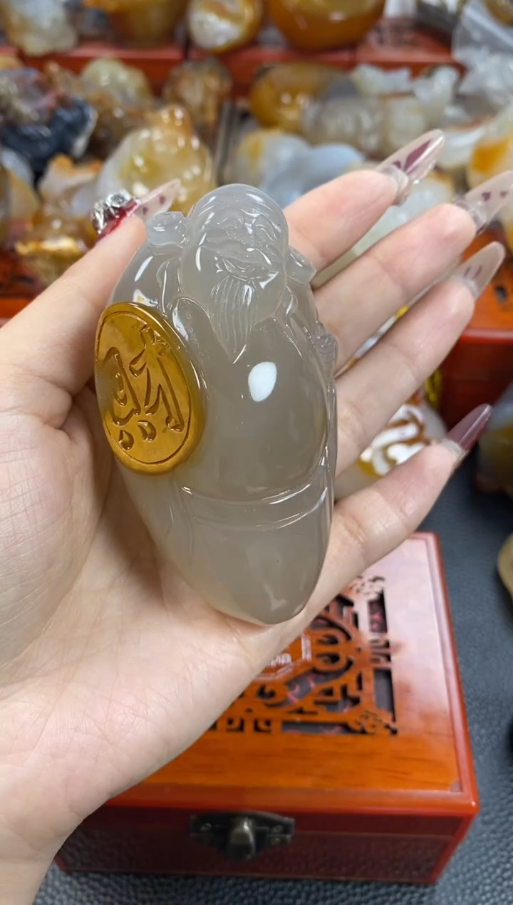 【闪购商品】玛瑙/玉髓手把未镶嵌1