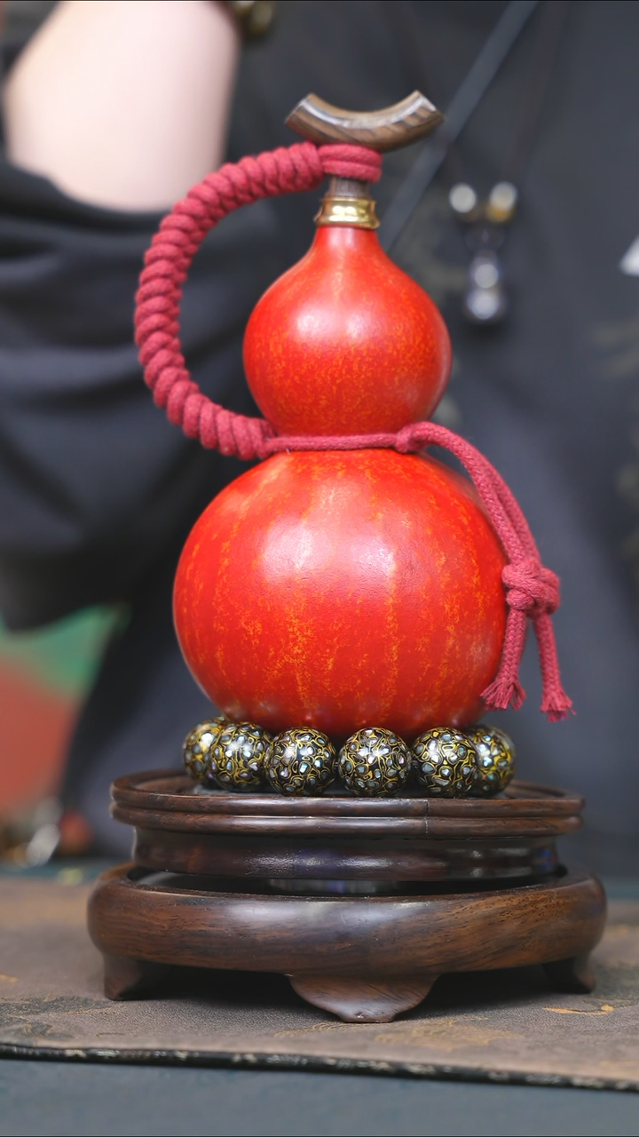 【闪购商品】YG140大漆酒葫芦不包手串及旋转底座