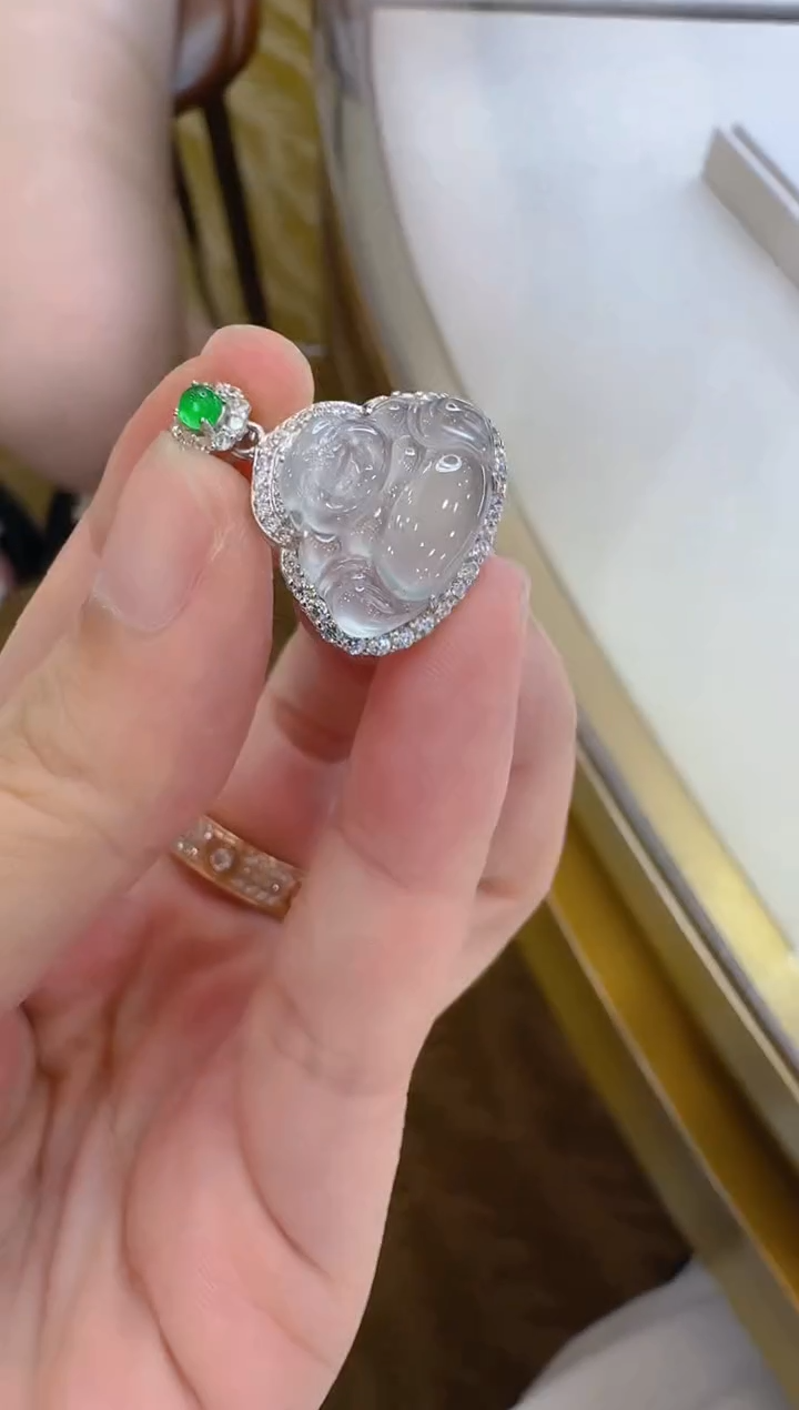 翡翠银S925镶嵌吊坠(不含链)多样性团购发一件