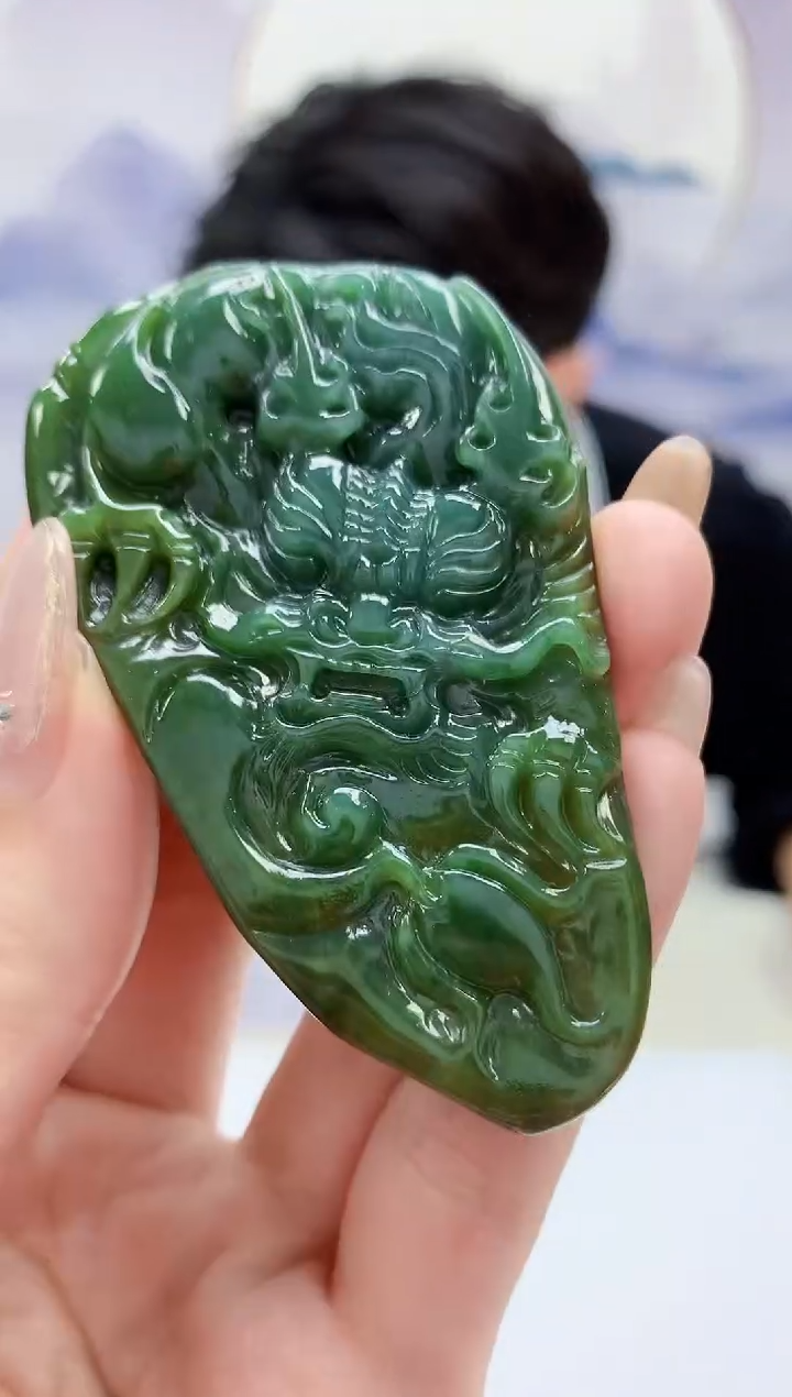 【闪购商品】定制翡翠未镶嵌5145jw-毛货挂件41