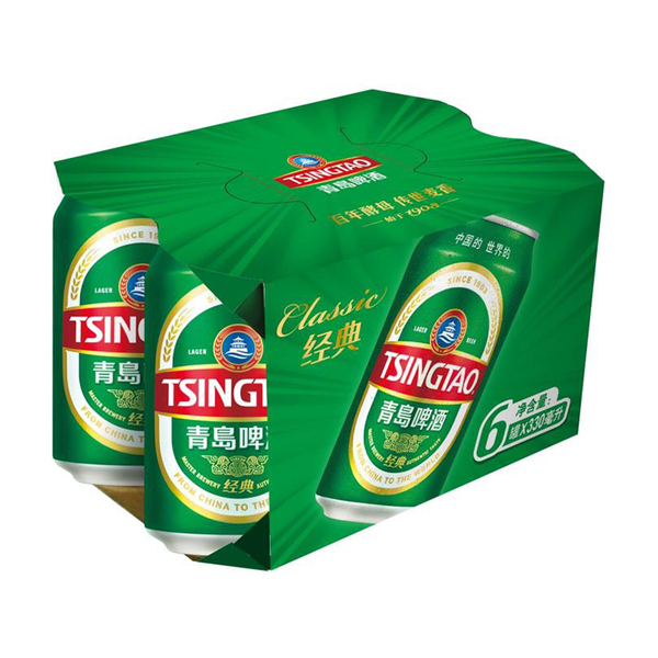 青岛经典11度啤酒 330ml*6